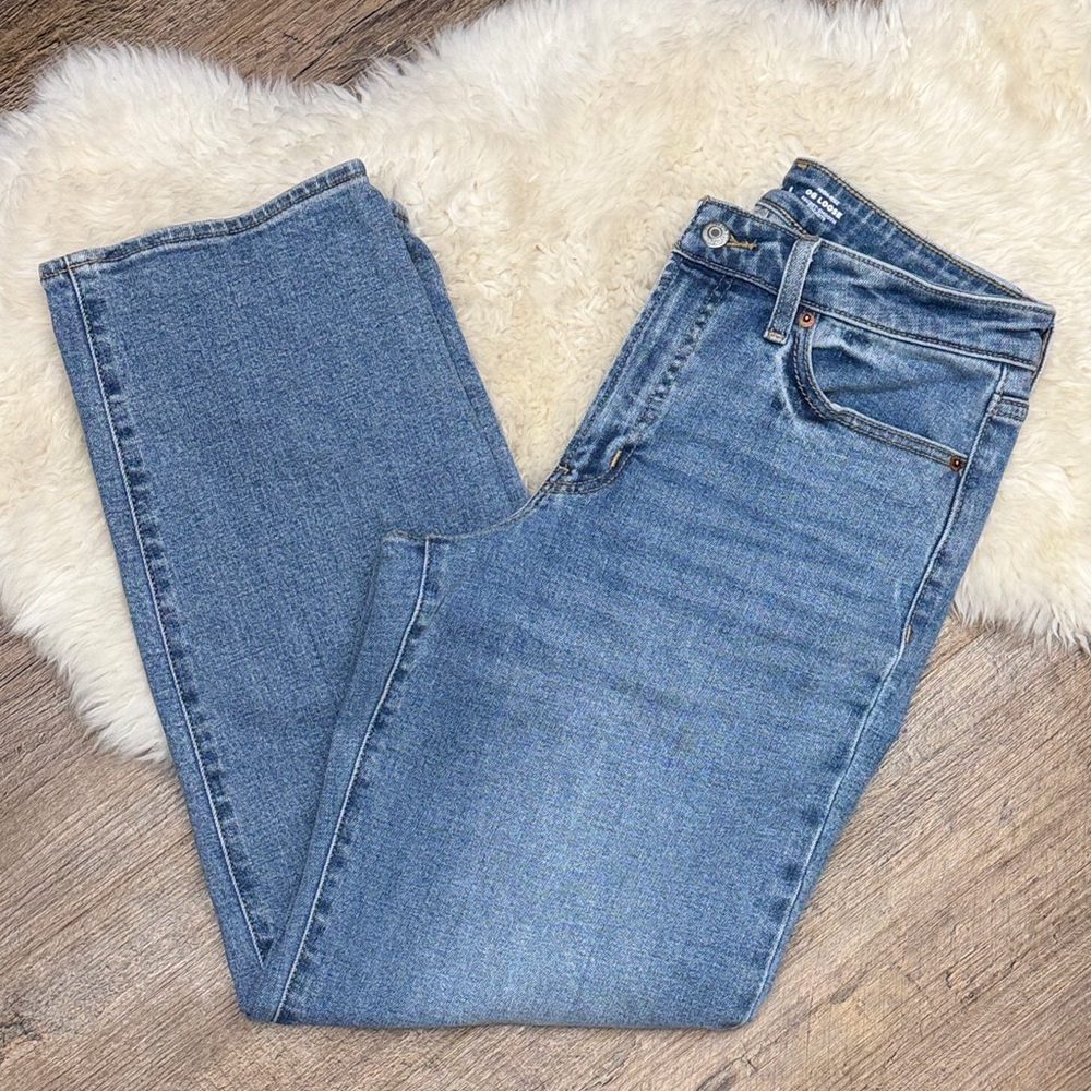 Old Navy high rise OG loose women’s blue wash Jeans size 6 - Picture 2 of 8